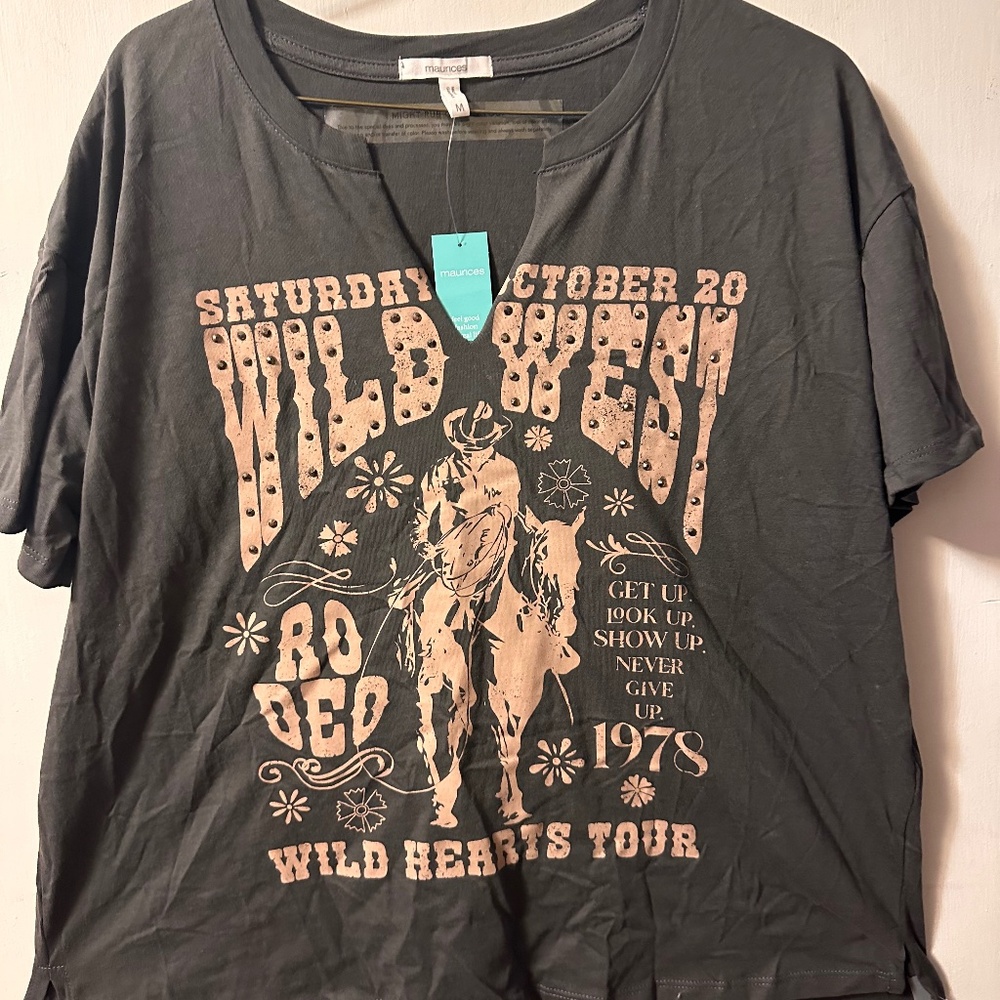 Maurices Wild West T Shirt with studs